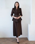 Блуза «Невероятная» в шоколадном