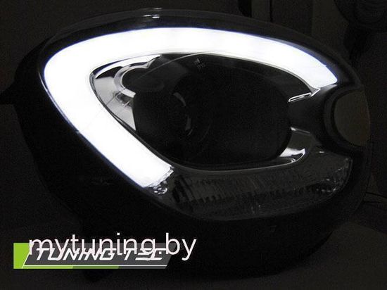 Передние фары Tube Light для Mini Countryman R60 (10-14) Black XENON