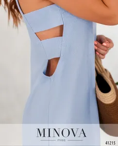 Платье 4126-голубой Minova