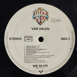 Винтажная виниловая пластинка LP Van Halen (France 1978)