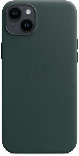 Чехол Apple MagSafe для iPhone 14 Plus, кожа, «зелёный лес»