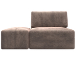 Модули диван и пуф Лига-060 НПБ, TOWER 05 бежевый, Велюр, 129589