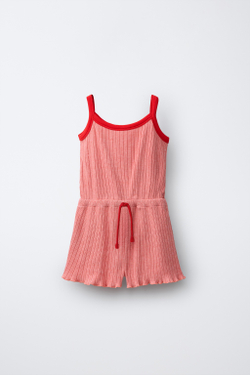 ZARA X PUKAS КОМБИНЕЗОН, КОРАЛЛОВЫЙ