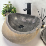 Раковина из речного камня RS-63907 (50*41*15) 0122