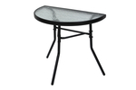 Стол пристенный  арт.SC-096 1 уп.(каркас черн.,столешница стекло) "Garden story"