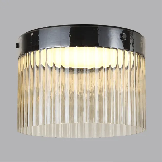 5047/24LC L-VISION ODL24 000 черный/светл.янтарный/металл/стекло Потолочный светильник LED 24W 4000К 2715Лм PILLARI
