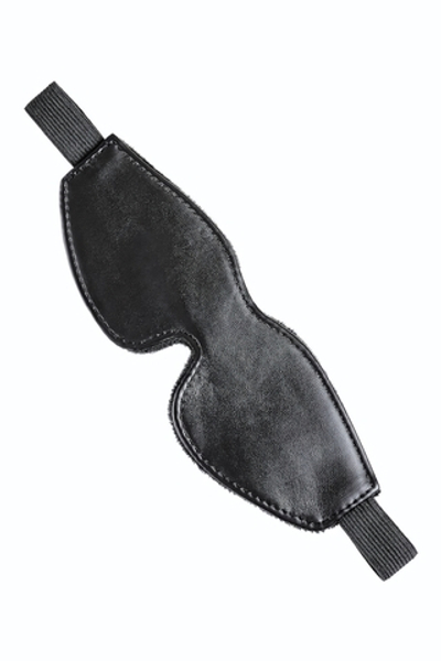 Черная маска Anonymo из искусственной кожи (Цвет: черный)