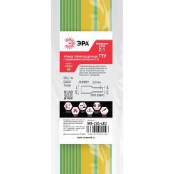 Термоусадочная трубка ЭРА NO-224-483 ТТУ нг-LS 25/12.5 жёлто-зелёная в отрезках по 1 м 10 шт | Термоусадочная трубка (ТУТ)