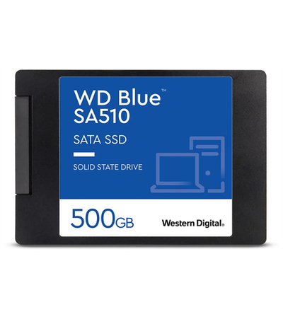 Твердотельный накопитель Western Digital Blue SSD 2,5” SATA 500Gb, WDS500G3B0A, 1 year, (аналог WDS500G2B0A)