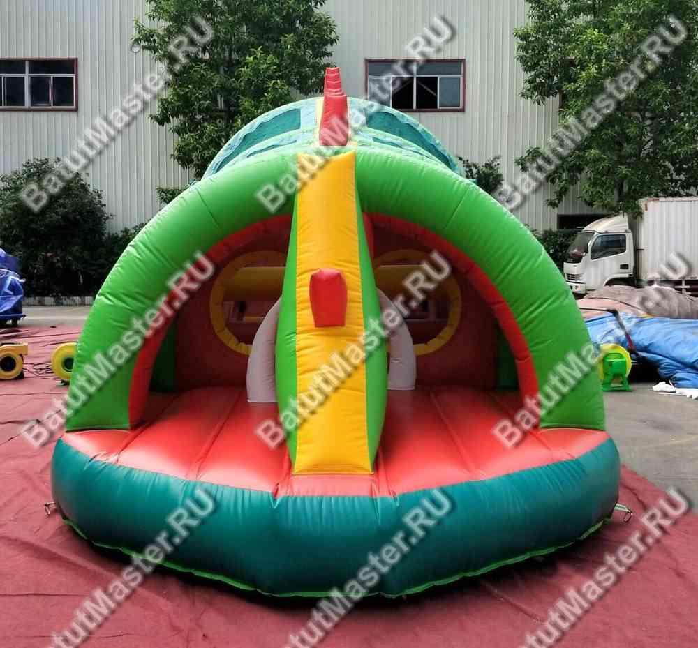 Коммерческий надувной батут "Тоннель Крокодил"