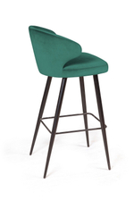 Стул барный Richard, бархат зеленый 19