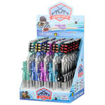 Ручка шариковая, Basir, синие чернила, серия "Ружьё", в форме оружия, с фонариком, 30 шт