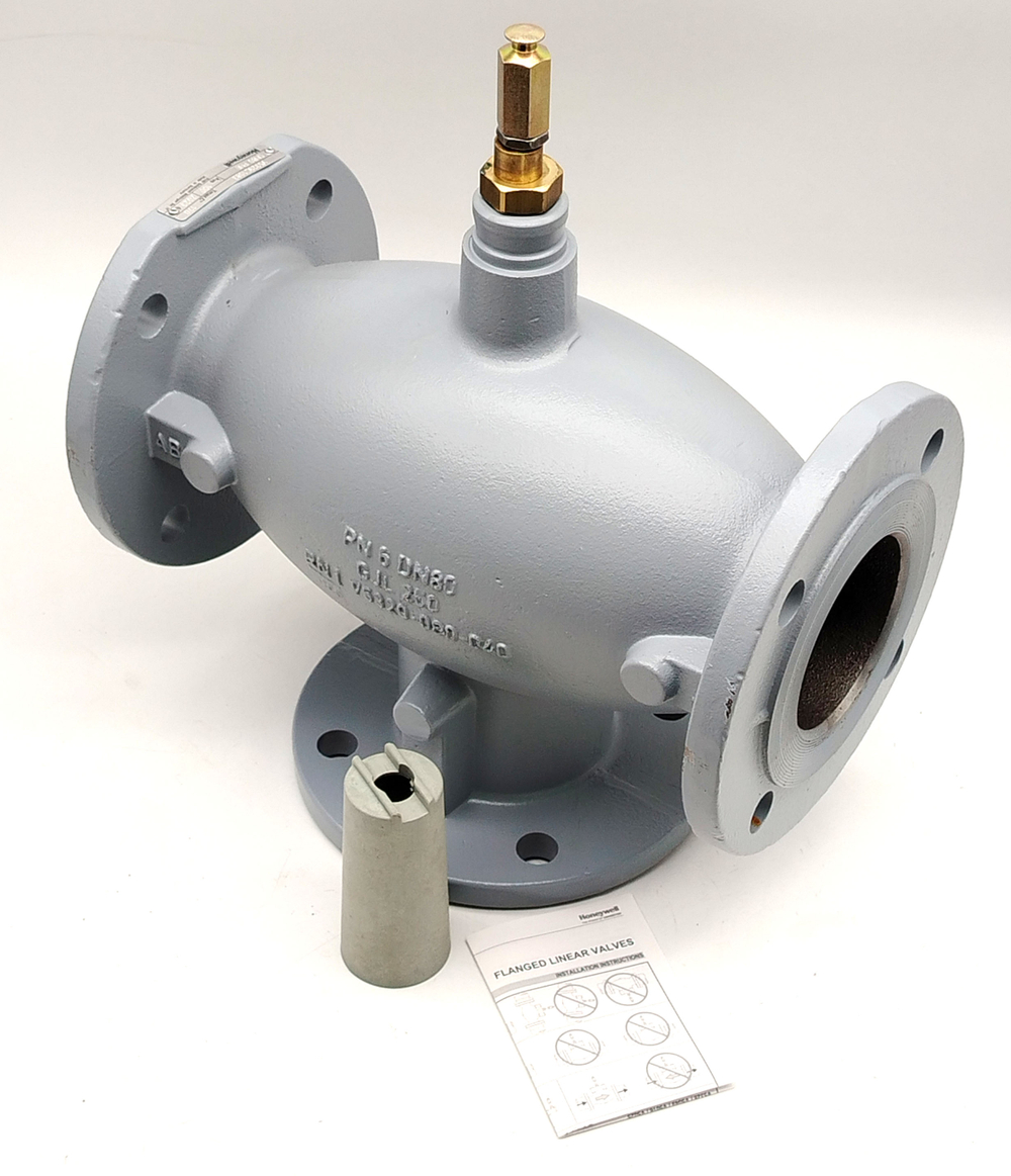 Клапан чугунный фланцевый 3-ходовой DN80 PN6 KVS100 Honeywell V5329C1083