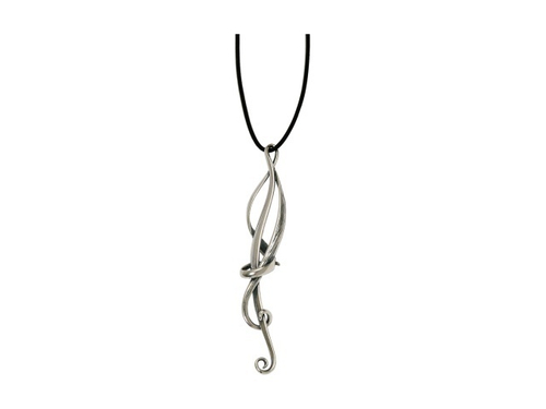 "Эльзе" подвеска в серебряном покрытии из коллекции "Модерн" от Jenavi с замком карабин