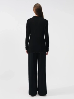 Лонгслив из кашемира черный OLA OLA