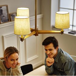 Люстра На Штанге Jorgenson D70 Beige/Light Wood By Imperiumloft