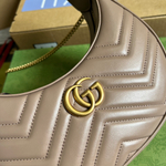 Gucci GG Marmont Half-Moon-Shaped Bag
