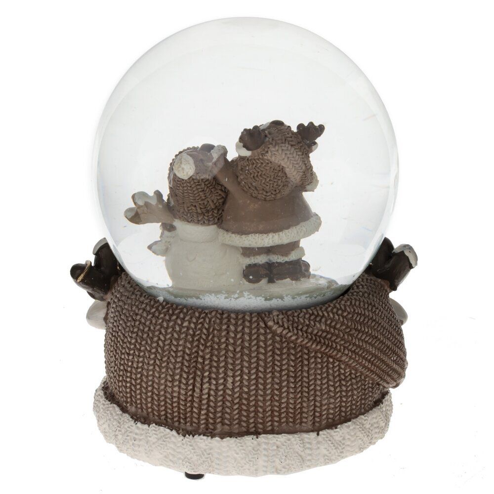 GAEM Фигурка декоративная "Дед Мороз" в стекл шаре (ключ,муз), L10 W10 H14 см