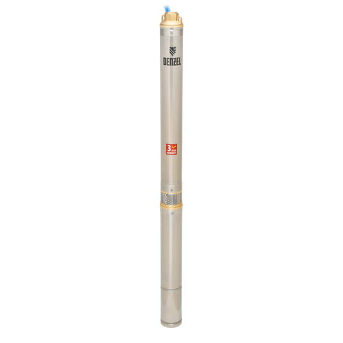 Скважинный насос DWC-3-60, центробежный, диаметр 3", 800 Вт, 3300 л/ч, напор 60 м Denzel
