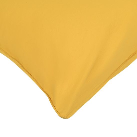 Набор из двух наволочек горчичного цвета из органического стираного хлопка из коллекции essential, 70х70 см