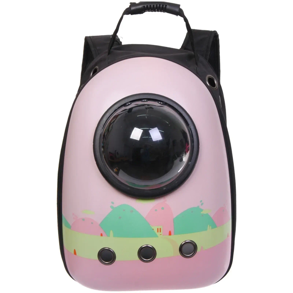 Рюкзак - переноска для животных «ЛЮБИМЫЙ БРО», цвет розовые мечты, 27*33*43см/до 7кг (сетка, иллюминатор, подложка) (Пакет и Лейбл)