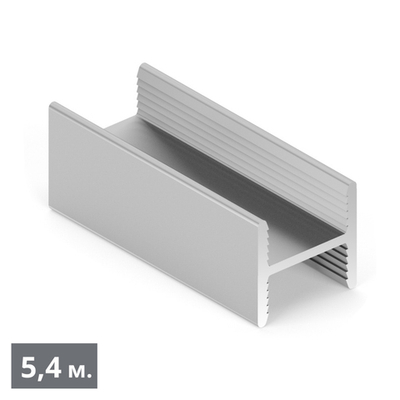 СТАНДАРТ Рамка средняя двери Twelve (5,40 м) хром матовый (AL) (AS0820) Aristo