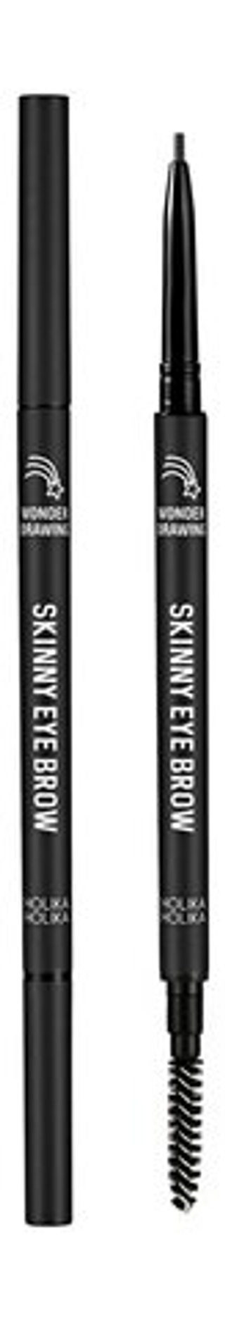 Карандаш для бровей черный HOLIKA HOLIKA Wonder Drawing Skinny Eyebrow 01 Ash Black 0,5 гр