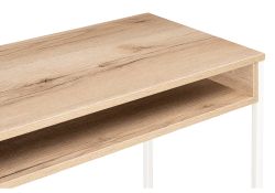 Письменный стол Лео Лофт 85х39х75 дуб делано светлый / матовый белый