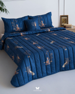 Комплект стеганного покрывала и 3 наволочек Soufiyan Chang Va ood Navy Hermodr 130220323 Иран