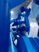 Коммерческая надувная полоса препятствий «Конструктор» 50*4,5*4 м