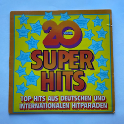 Винтажная виниловая пластинка LP Сборник Эстрады 20 Vocal Super Hits (Germany 1977)