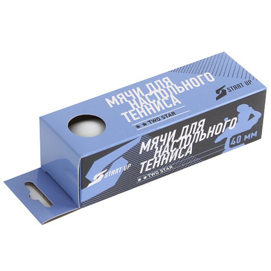 Шарик для н/т Start Up 2 Star BA-01 40+ (пластик, 3 шт)