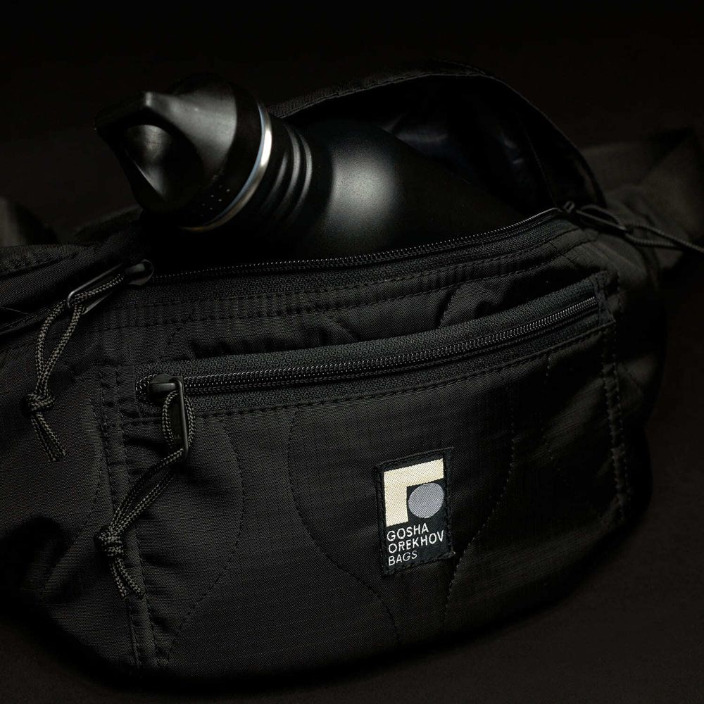 Сумка Gosha Orekhov поясная Go Refrigi Waves Waist черная