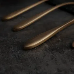 Вилка столовая 21,5 см матовая цвет светлая медь PVD Alessi-Copper P.L. [12]