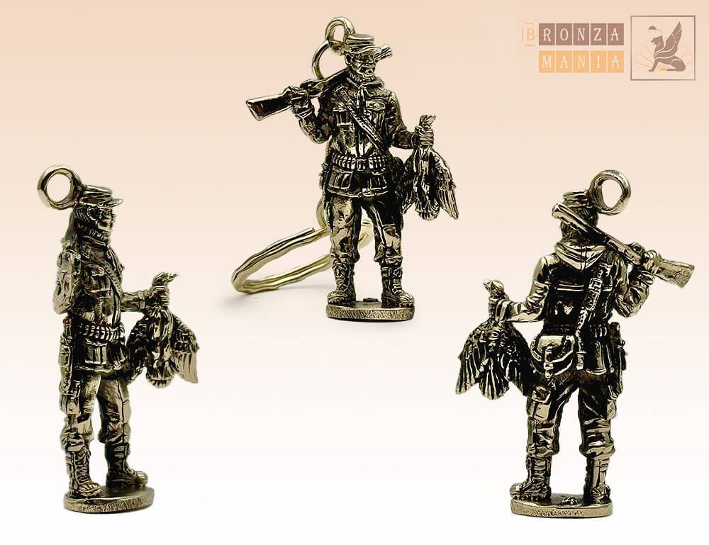 брелок Охотник с уткой