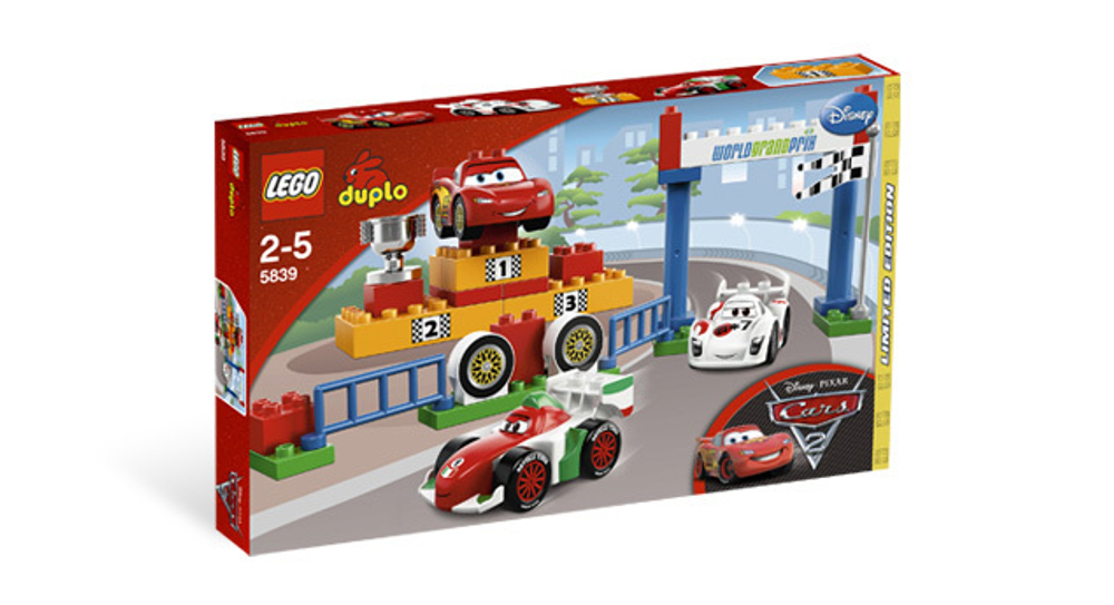 Конструктор "Лего" Дупло Тачки Мировой Гран-При