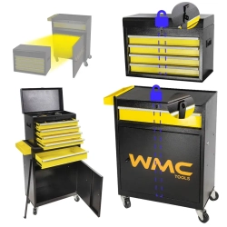 Тележка инструментальная с набором инструментов 257пр(700х600х290мм) WMC TOOLS WMC-WMC257