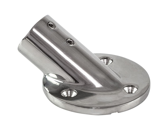 Основание стойки леера 7/8" (22 мм), 30 град, круглое