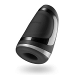 Мастурбатор перезаряжаемый с вибрацией и функцией подогрева Satisfyer Men Heat Vibration (Цвет: черный)