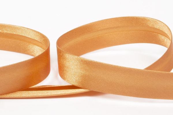 Косая бейка атласная 15 мм / 5 шт по 5.4 метра, №138 золотистый, Gamma GK-15P