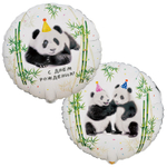 Шар Фольгированный Набор 2 шт Панды фотографичные (Ассорти)