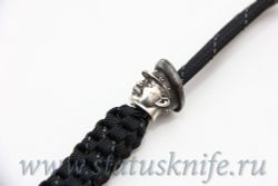 Бусина темлячная для ножа Сталин дизайн сереброфотография - 3