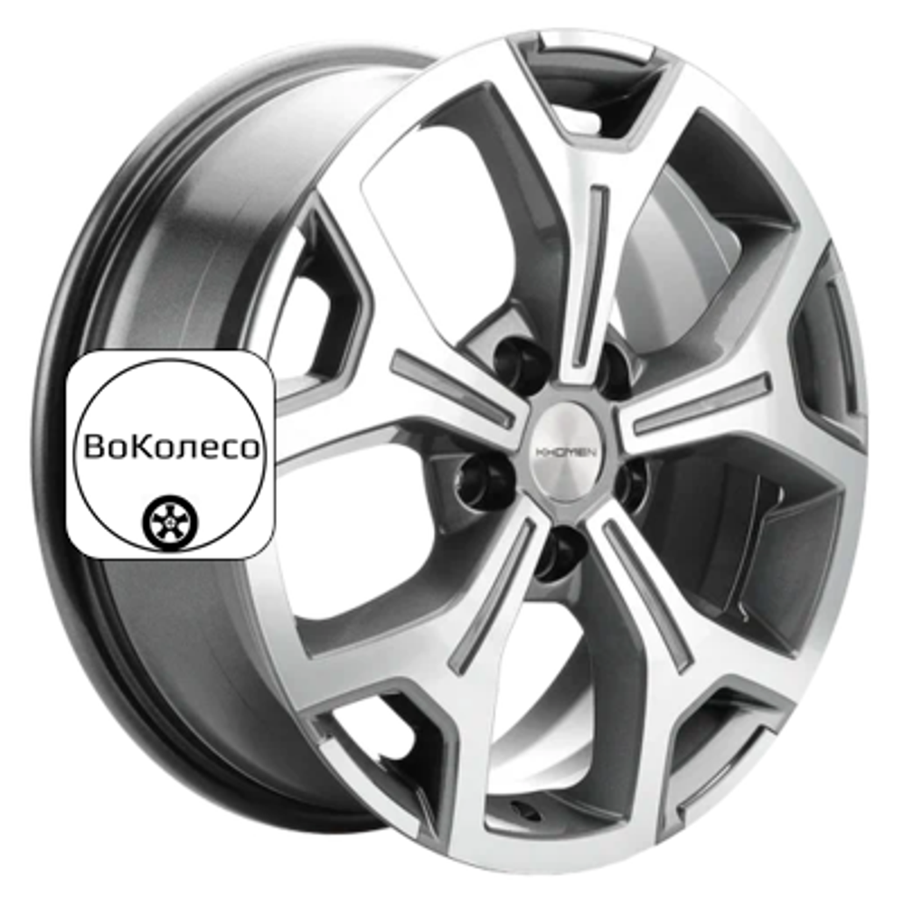 6,5x17/5x114,3 ET40 D64,1 KHW1710 (Haval F7/F7x) Gray-FP Khomen Wheels