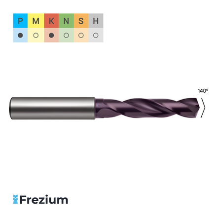 Сверло твердосплавное Guhring (5,1x6x21x66; 5514)