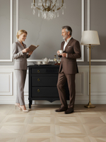 Комод 110х50х94, Джоли, с ящиками для одежды, в спальню, прихожую, гостиную, массив березы, черный, Makosa