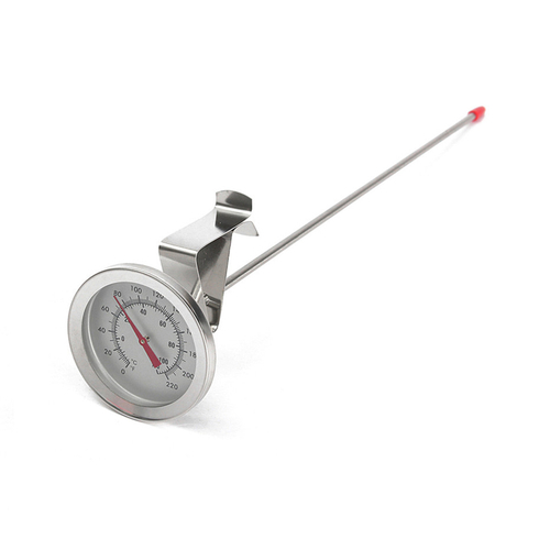 Термометр биметаллический (0....110С) с длинным щупом и клипсой