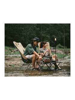 Кресло туристическое Naturehike Stellaluna L04 складное, светло-коричневое, высокая спинка,до 150 кг