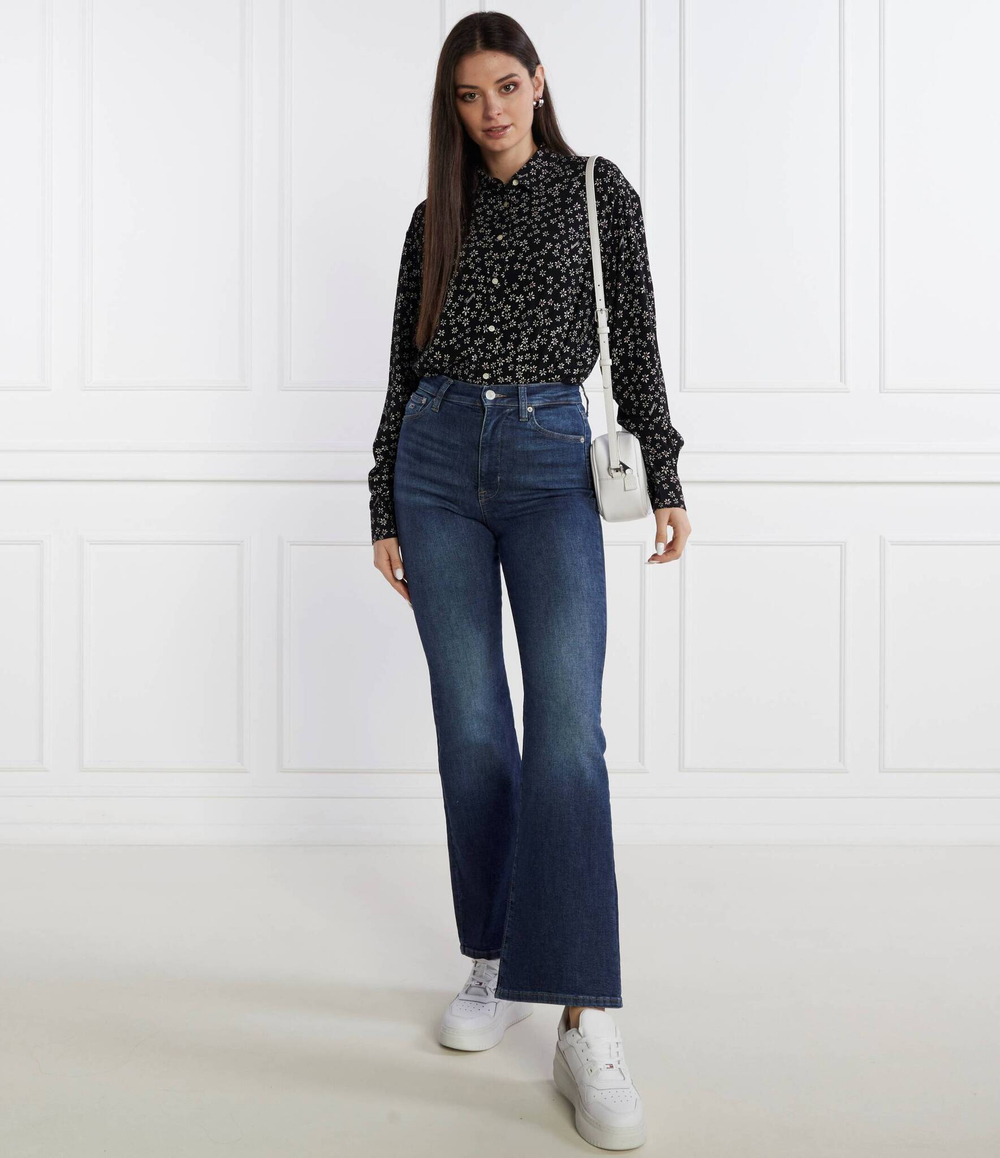 Рубашка DITSY BUTTON THRU Tommy Jeans - черный(DW0DW17346)