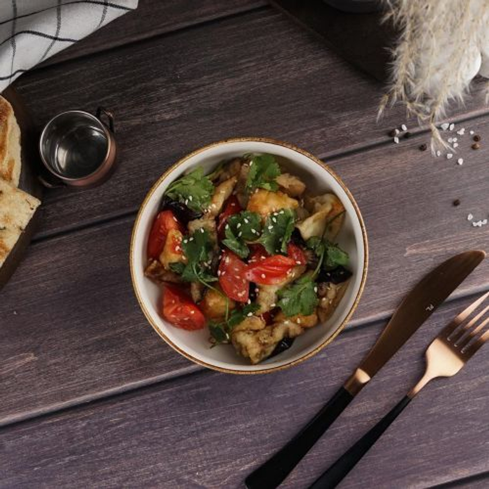 Салатник d=16 см, 750 мл, h=5,5 см, фарфор "NOBLE" серия "Grace"