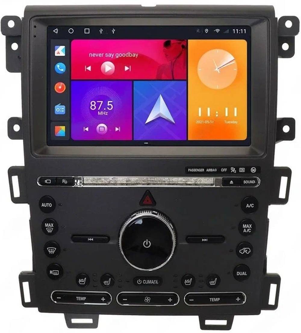Магнитола для Ford Edge 2010-2015 - Carmedia SF-9065-A (рамка 9") QLed+2K, Android 12, TS10, CarPlay, 4G SIM-слот